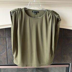 INC Green top with Shoulder pads